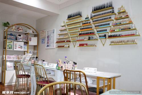 网红美甲店店面照片,时尚指尖的艺术空间